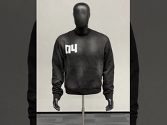 কাস্টম অ্যাসিড ওয়াশ সান বিবর্ণ রাইস্টোন ক্রু ঘাড় সোয়েটশার্ট