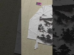 কাস্টম গ্রাফিক প্রিন্টিং ক্রু-নেক ড্রপ শোল্ডার ওভারসাইজড ভারী ওজনের ১০০% কটন লং-স্লিভ টি-শার্ট