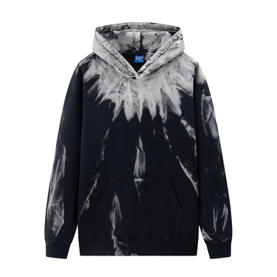 ভারী ওজনের তুলা হুডি সোয়েটশার্ট 3D Puff Printing Winter Graffiti Gradient Pullover Hoodies পুরুষ নারী
